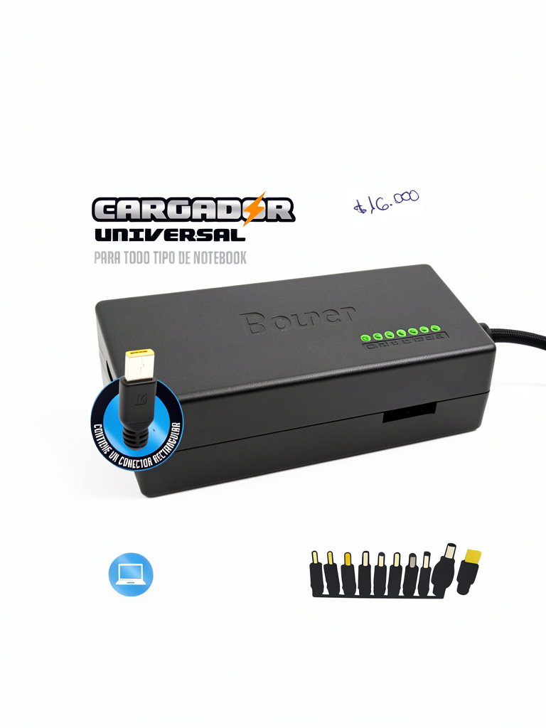 Cargador universal para notebook Orix/ Otaw