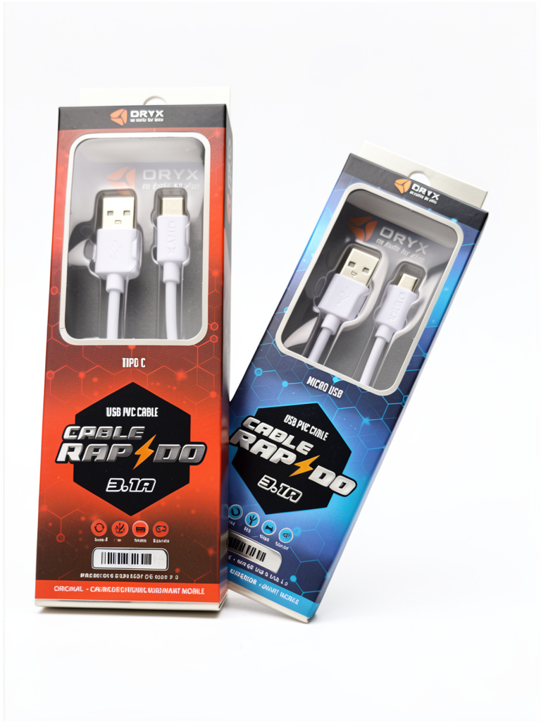 Cable engomado Orix V8 miniUsb