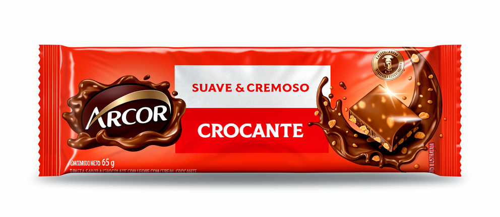 tableta c leche c/ crocante 6x12x65g ARCOR