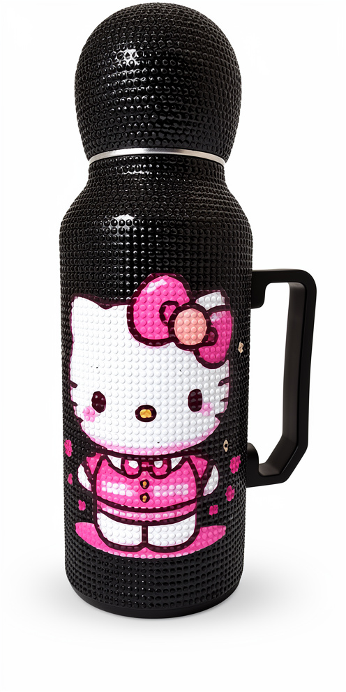TERMO VACUUM 1L BRILLOSO TAPA REDONDA