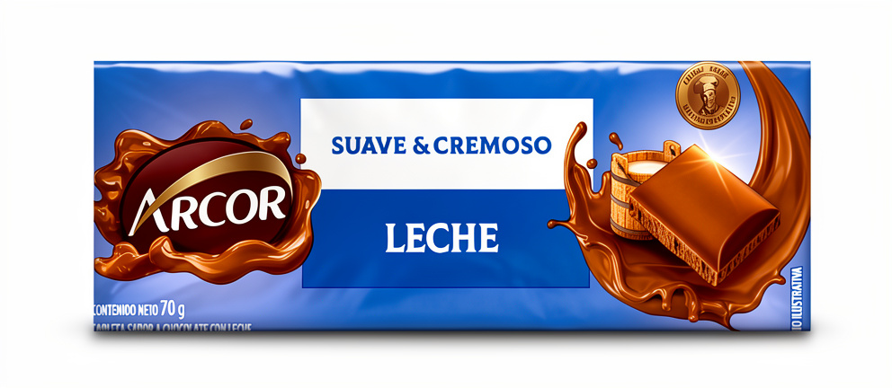 tableta c leche  6x12x65g ARCOR