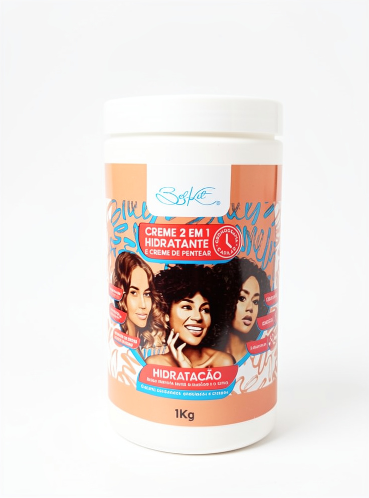 Creme Belkit 2 em 1 Hidratante e Creme de Pentear 1kg
