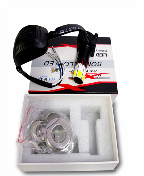 BOMBILLO LED H4 4 CARAS (VENTILADOR/LUZ BLANCA)