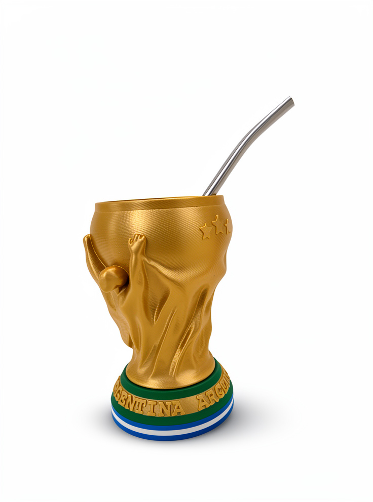 Mate Copa del Mundo C/Bombilla Incluida.