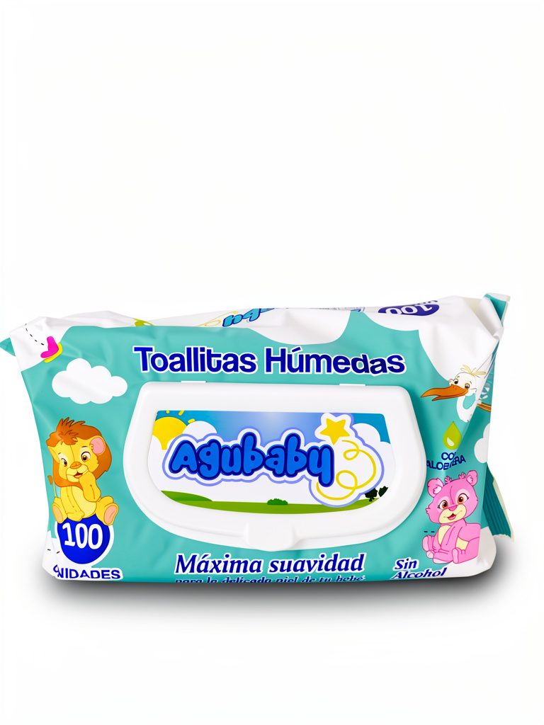 Agubaby toallitas humedas aloe Vera 100u