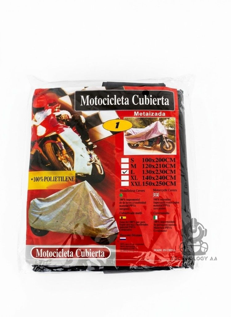 Funda motocicleta metalizada