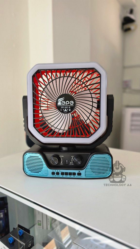 Corneta Bluetooth, Radio Fm, Mini Ventilador recargable