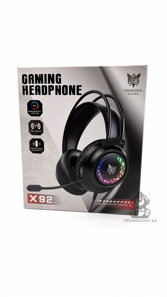Audífonos alámbricos Onikuma X92 RGB Gaming Headset