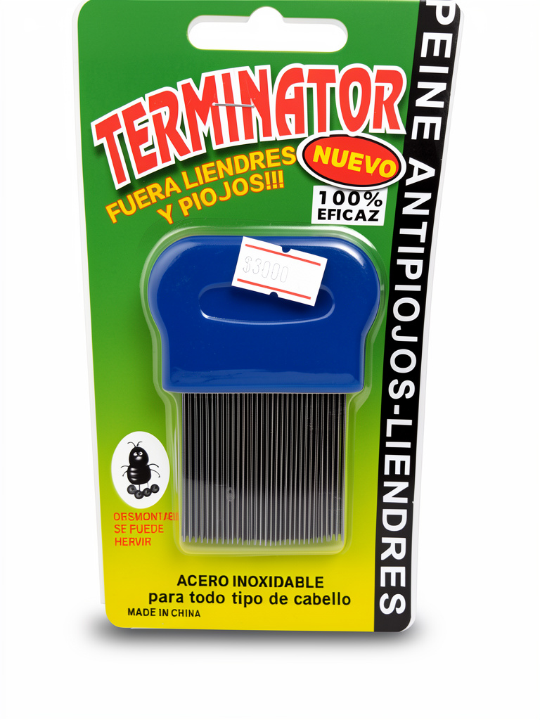 Cepillo piojo acero