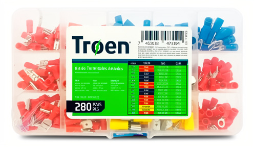 00001 TERMINALES AISLADOS CAJA 280 PIEZAS TROEN