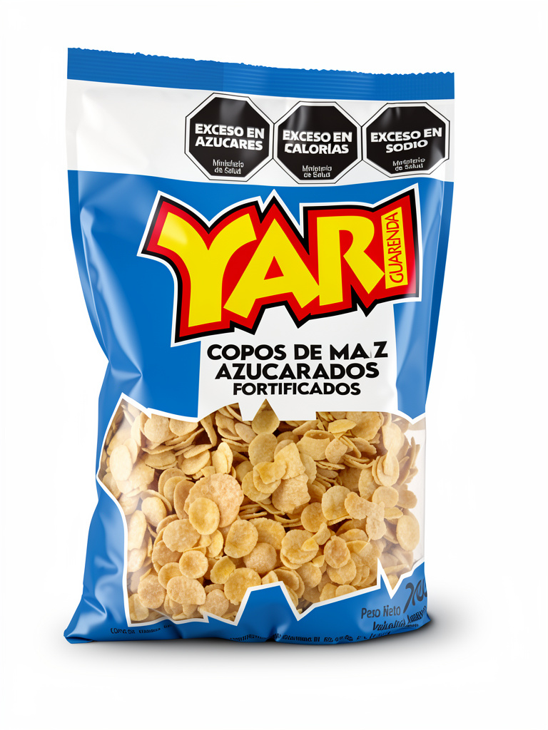 cereales . Yar copos de maiz azucarados
