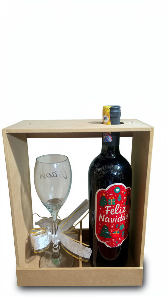 Porta copa y vino mdf