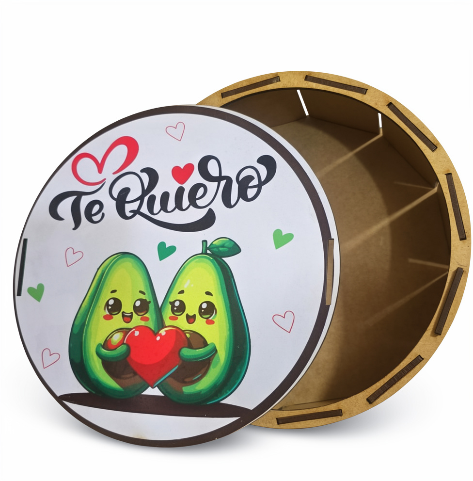 caja redonda 20 cm