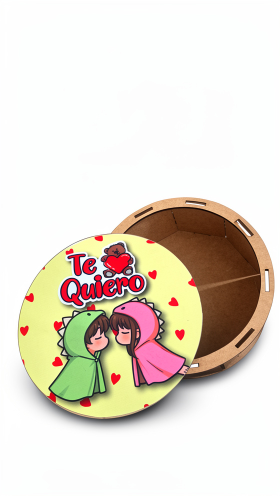 caja redonda 15 cm