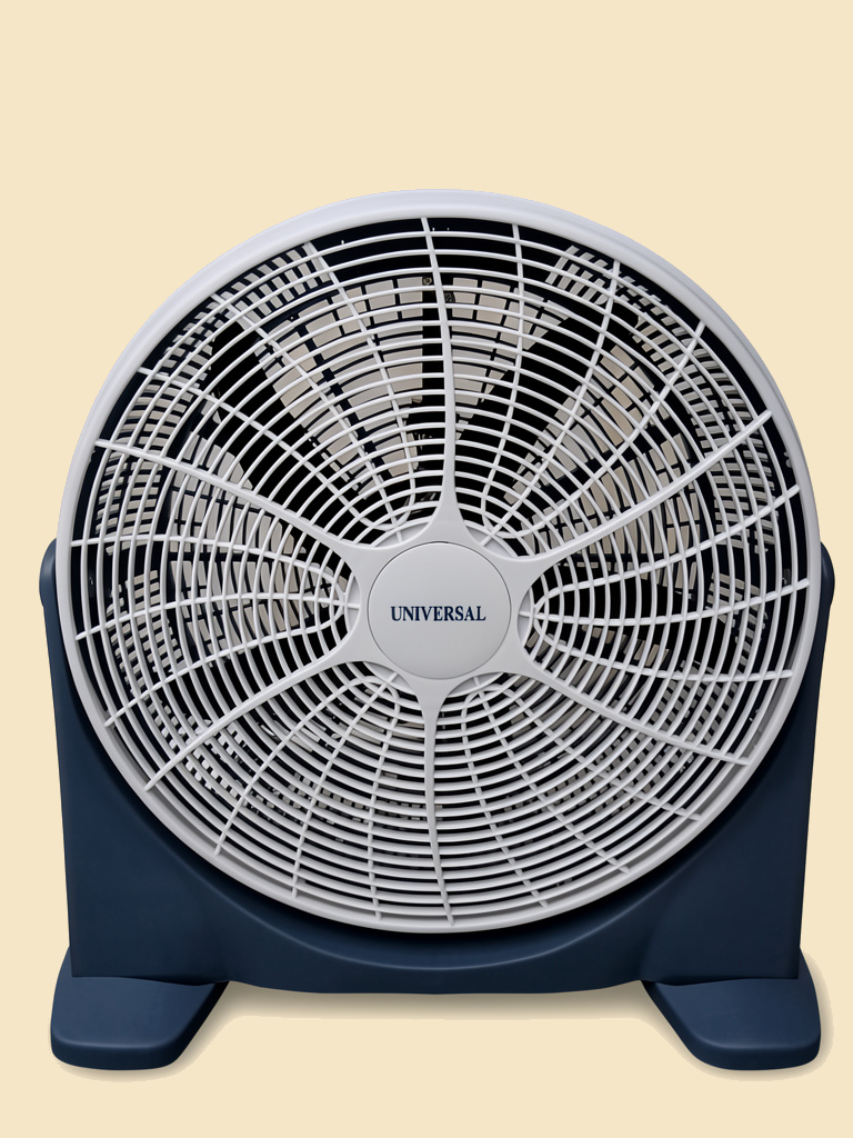 Abanico de piso blanco y azul 20”ubf20