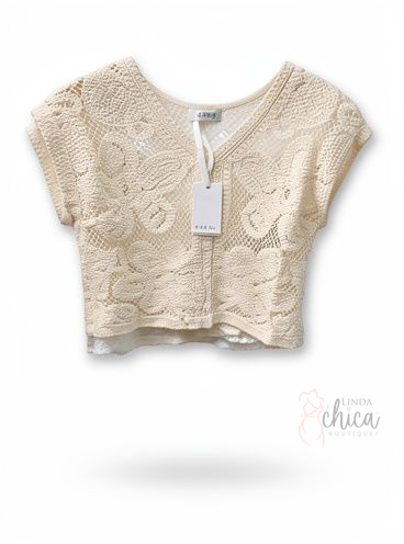 Blusa tejida cafe7