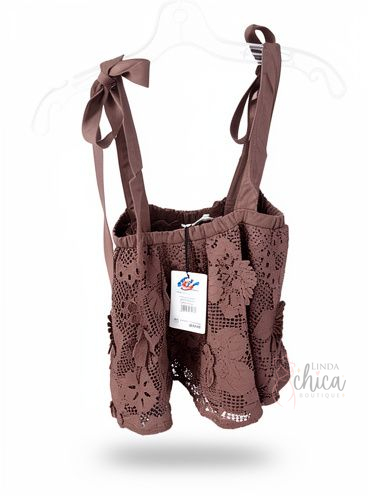 Blusa chic mi 1409-8 de lazos arriba