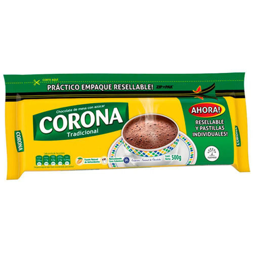 Chocolate Corona 500 G VAINILLA