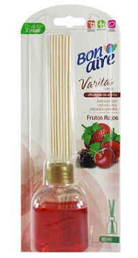 Ambientador Bonaire Varitas Frutos Rojos x 40 ml