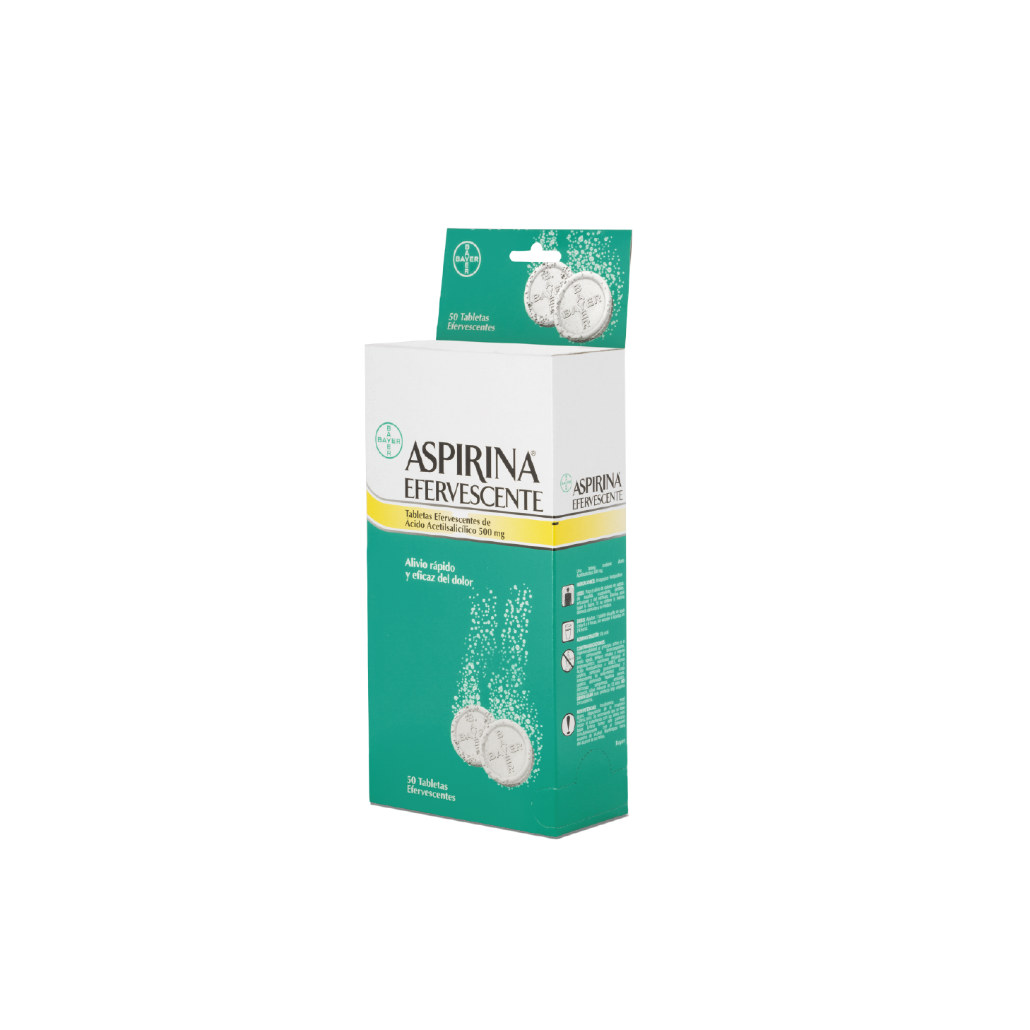 Aspirina Efervescente Display x 50 Un x 500 mg