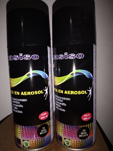 Aerosol negro brillante