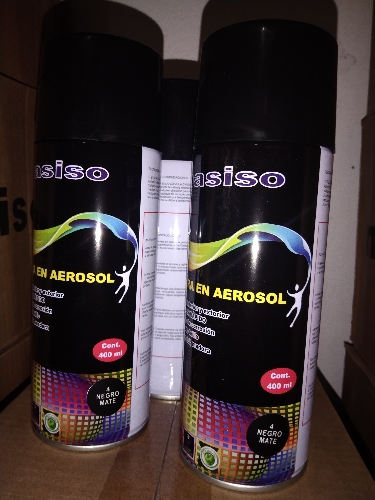Aerosol negro maté