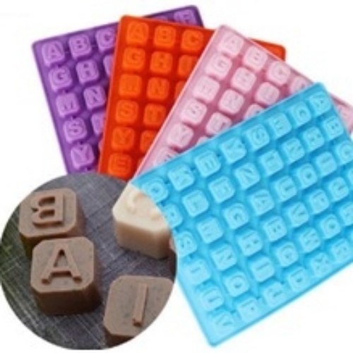 Molde bonbon silicona letras y numeros