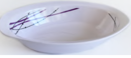Ensaladera oval profunda 25cm melamina violeta