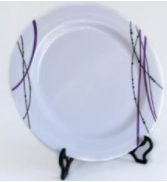 Plato playo melamina violeta 25 cm