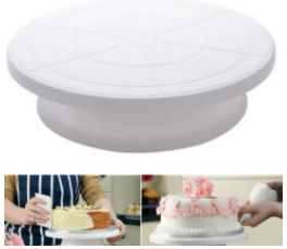 Plato giratorio c/ base silicona 28cm c/ruleman