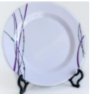 Plato postre melamina 20 cm violeta