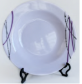 Plato hondo melamina violeta 22 cm
