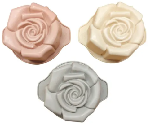 Molde silicona forma rosa 15 cm x 5 alto aprox