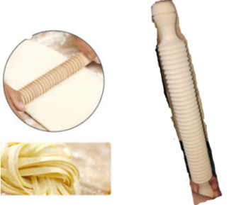 Palo amasar fideos madera 30 cm