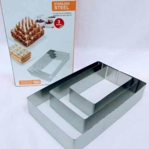 Cintura rectangular acero x3