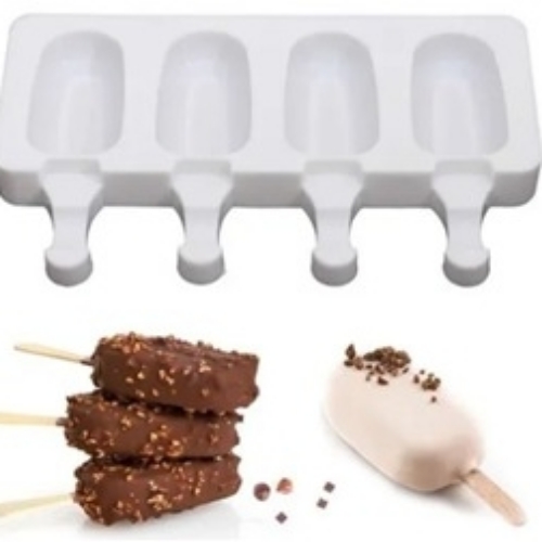 Molde helado silicona x4