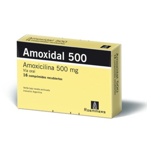 Amoxidal 500 mg x Caja 16 Comp