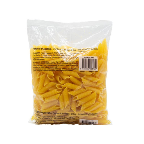 Fideos Mostacholes Puritas 400grs