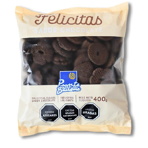 Galletitas Chocolates Felicitas Punta Ballena 400grs