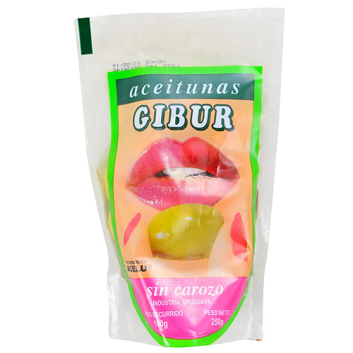Aceitunas sin Carozo Gibur 100 Grs