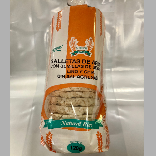 Galleta Arroz con Semilla Natural Rice