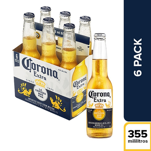 Cerveza Corona 6 unidades 355 ml