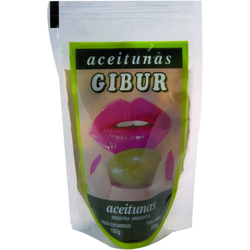 Aceitunas con Carozo Gibur 100 Grs