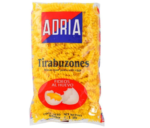 Fideo Tirabuzon Adria 500 Grs