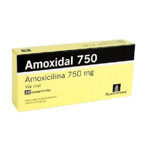 Amoxidal 750mg x Caja 20 Unid