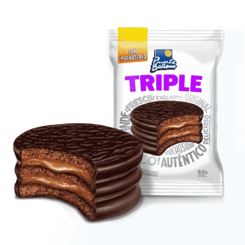 Alfajor Punta Ballena Triple Flowpack 60 Gr