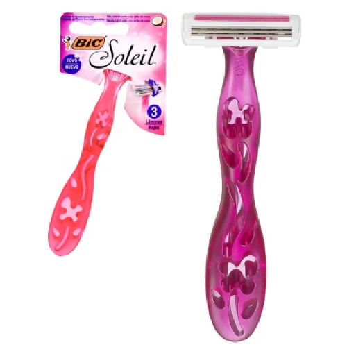 Afeitadora Bic Soleil 3 Hojas Rosada