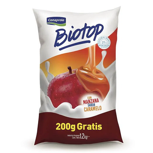 Biotop Manzana  Caramelo Conaprole 1,2 Ltrs
