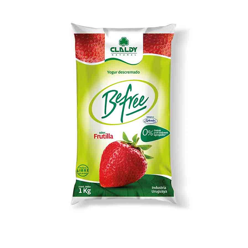 BioYogur Befree Claldy Frutilla 1 Ltrs