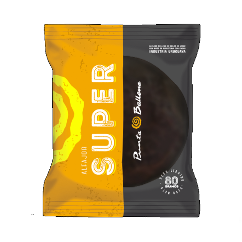 Alfajor SUPER Chocolate Negro PB